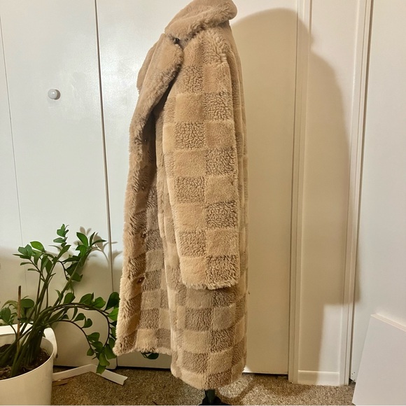 Apparis Tikka Butterscotch Checkerboard Coat - Picture 3 of 10